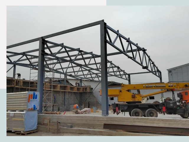 Строительство цехов в Элисте