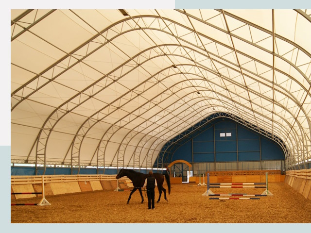 Строительство конных манежей в Элисте