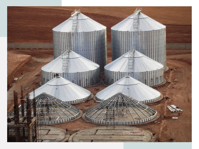 Строительство зерновых силосов в Элисте