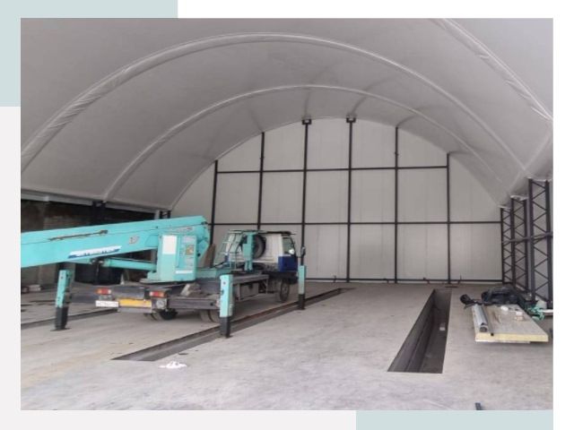 Внутреннее оснащение ангаров в Элисте