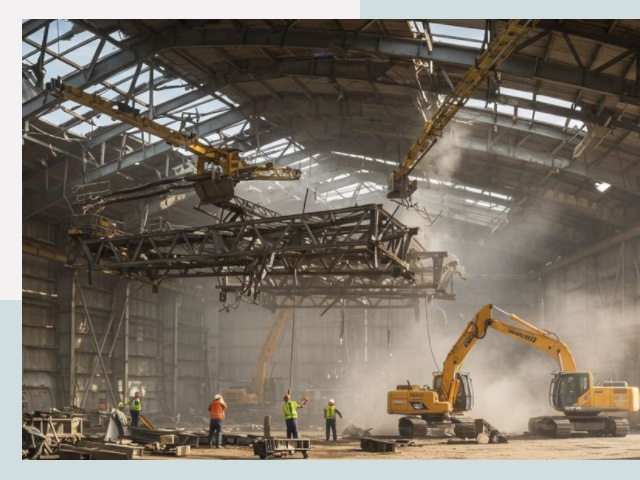 Демонтаж ангаров в Элисте от 621 руб. за м²