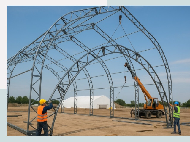 Монтаж ангаров в Элисте от 621 руб. - Надежно и быстро